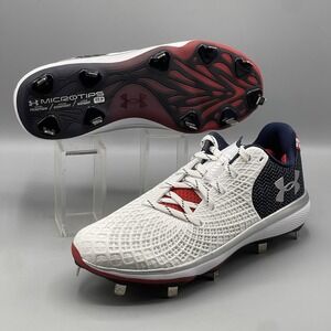 Under Armour Softball Cleats Women's 6.5 Glyde Metal American 3026602-100 USA